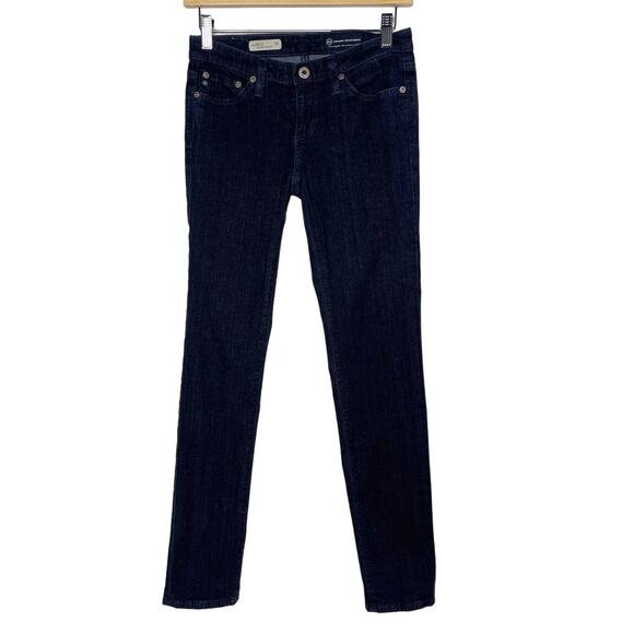 AG Adriano Goldschmied Womens 25 The Stilt Cigarette Leg Jeans Skinny Dark Wash - Picture 1 of 10